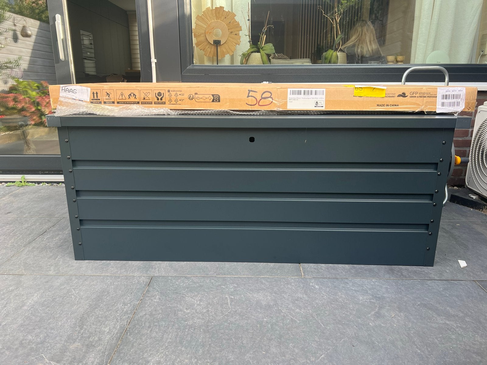 Nieuwe metalen berging/opbergbox - verkeerde maat, Tuin en Terras, Ophalen, Nieuw, Metaal, Overige typen