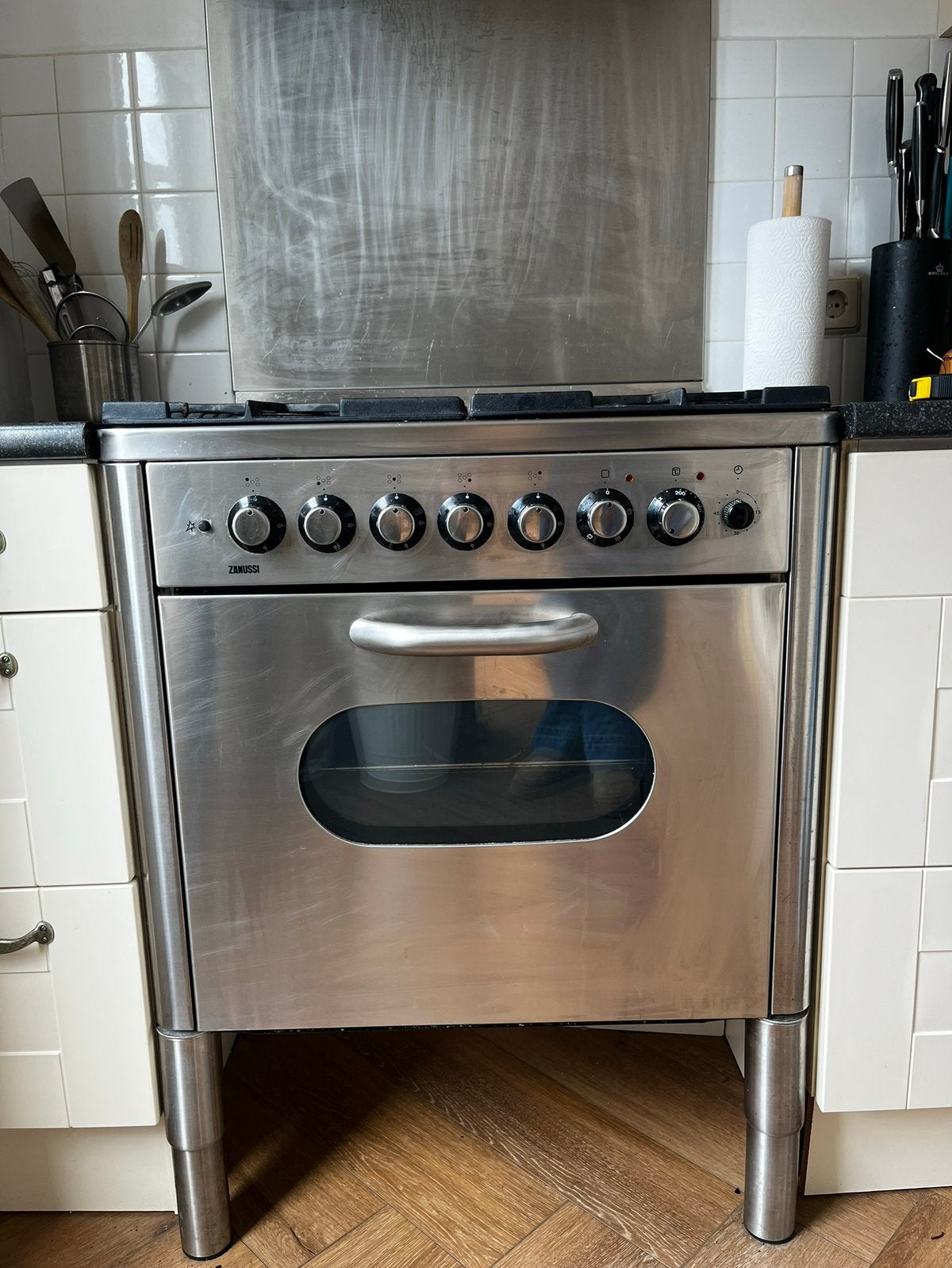 Gasfornuis en oven, Ophalen, Gebruikt, Gas, Vrijstaand