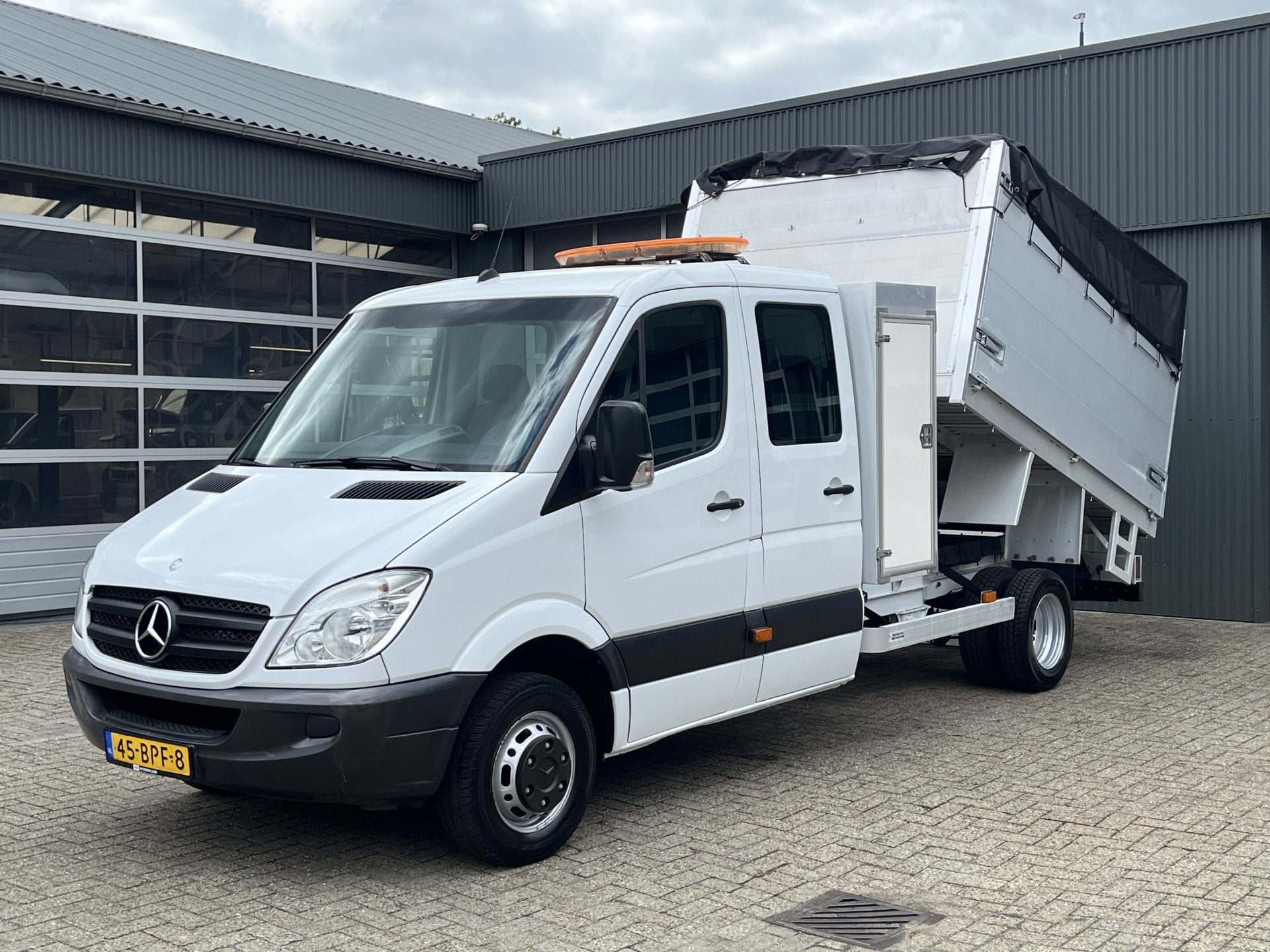Mercedes-Benz Sprinter 513 2.2 CDI Kipper Snipperopbouw Snip, 2965 kg, Euro 5, Stof, Gebruikt