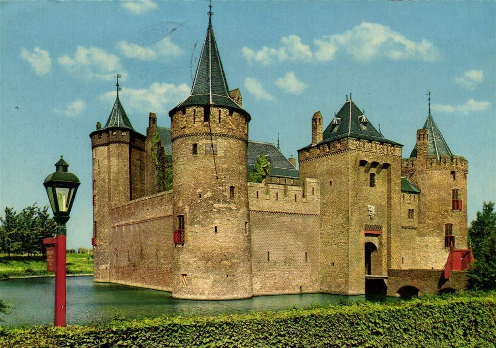 Rijksmuseum Muiderslot, Front - Muiden - 1968 gelopen, Verzamelen, Ophalen of Verzenden, Voor 1920, Gelopen, Noord-Brabant