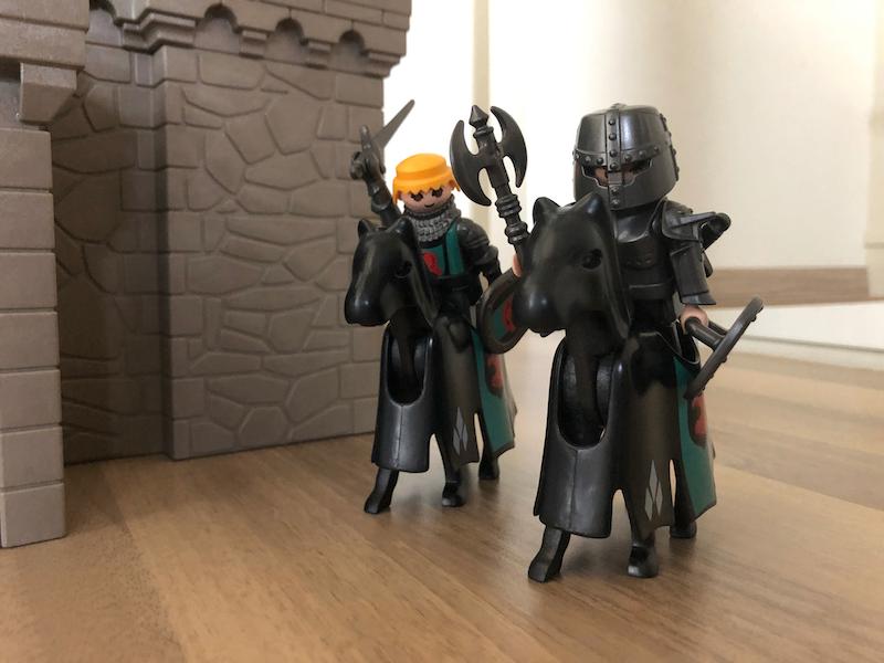 Playmobil ridderkasteel plus diverse ridder sets, Ophalen, Gebruikt, Complete set