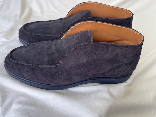 Alberto Bellini Suède Loafers [MREUVER], Loafers, Blauw, Ophalen of Verzenden, Zo goed als nieuw
