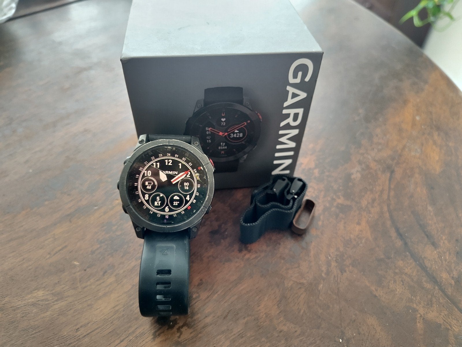Garmin Epix Gen 2, Sieraden, Tassen en Uiterlijk, Gebruikt, Zwart, Garmin, Ophalen of Verzenden