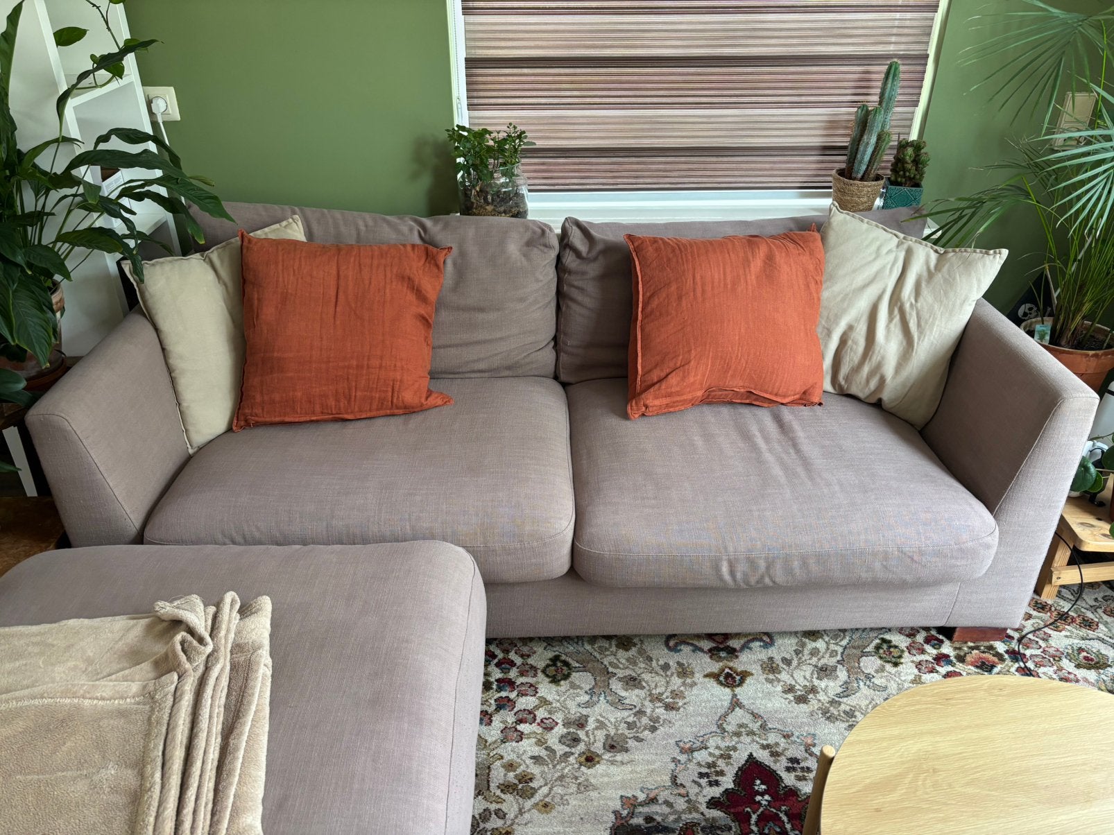 Bank met losse futon, Ophalen, Gebruikt, Driepersoons, 75 tot 100 cm