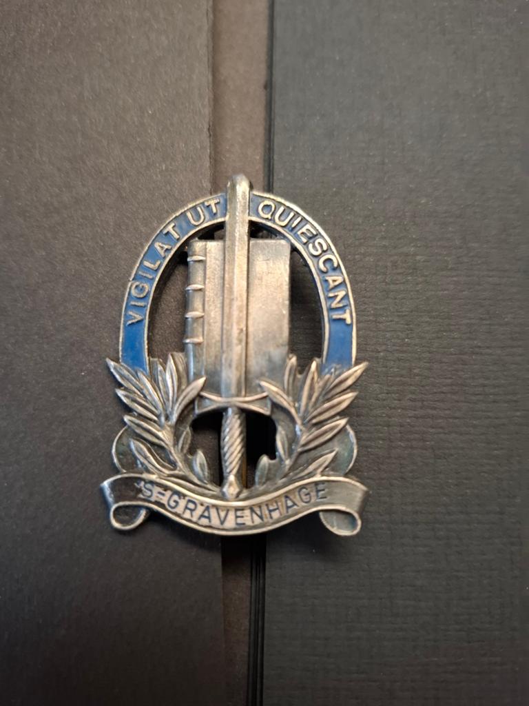 GP brevet 's Gravenhage, Ophalen of Verzenden, Landmacht, Nederland, Embleem of Badge