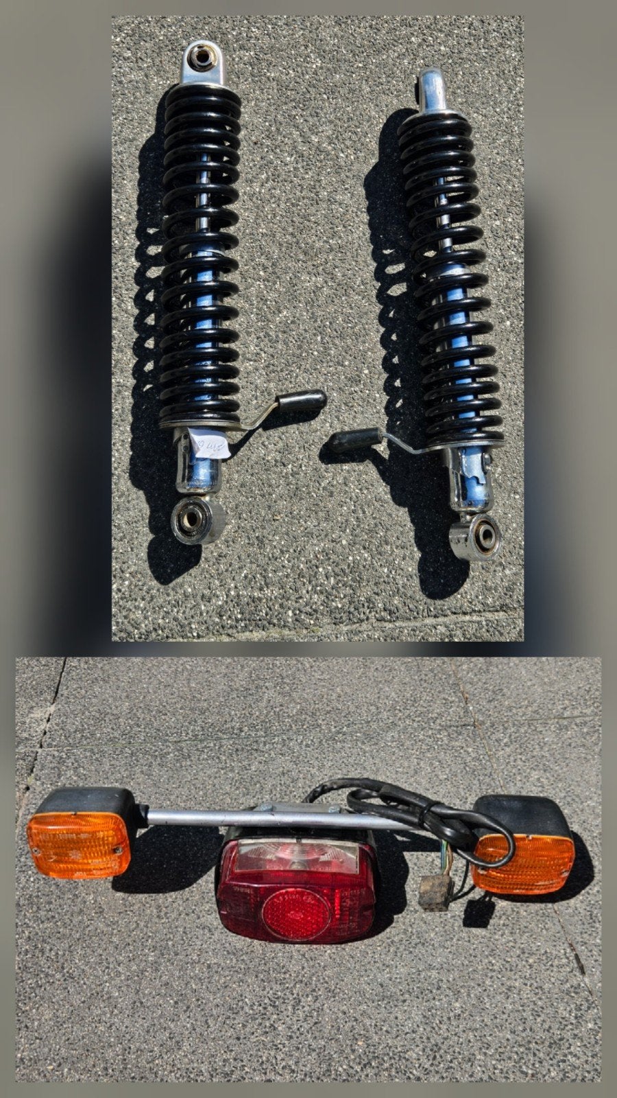 BMW R75 schokdempers en achterlicht met knipperlichten, Motoren, Ophalen of Verzenden, Gebruikt