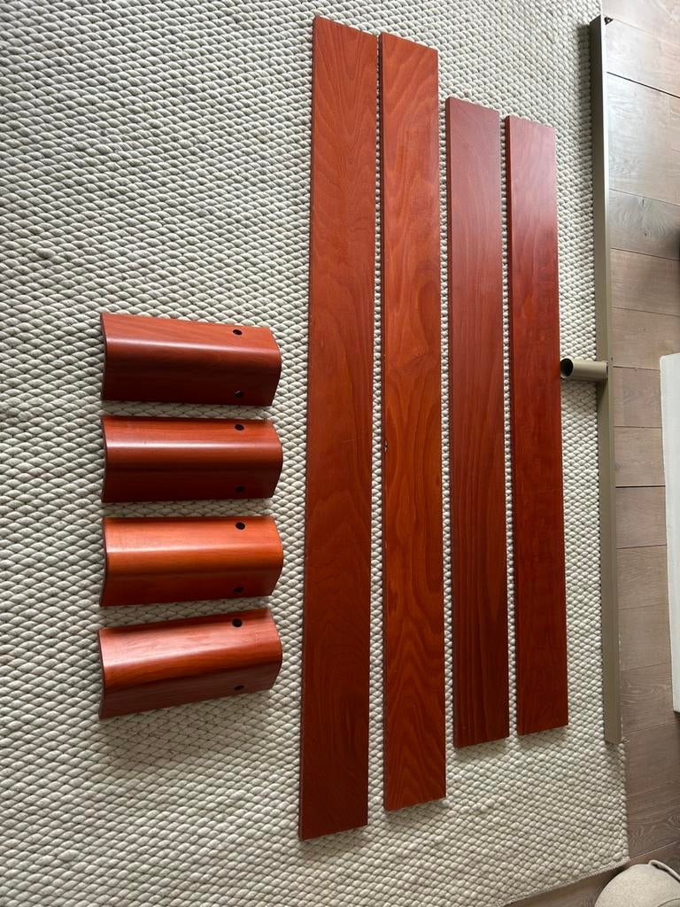 Auping auronde 200 x 180, Ophalen, Gebruikt, Bruin, Tweepersoons
