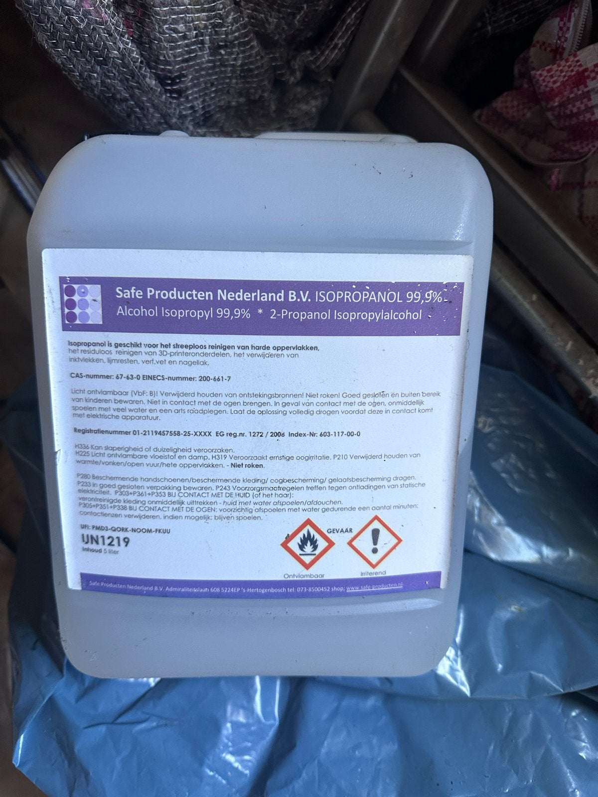 Isopropanol 99,9% - 5 Liter - Reinigingsalcohol, Ophalen of Verzenden, Nieuw