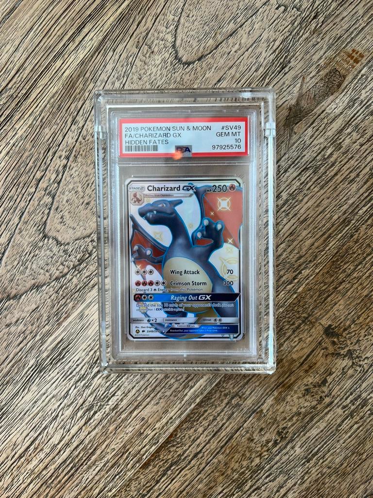 Pokemon acryl case PSA slab magnetisch, Hobby en Vrije tijd, Verzamelkaartspellen | Pokémon, Zo goed als nieuw, Ophalen of Verzenden