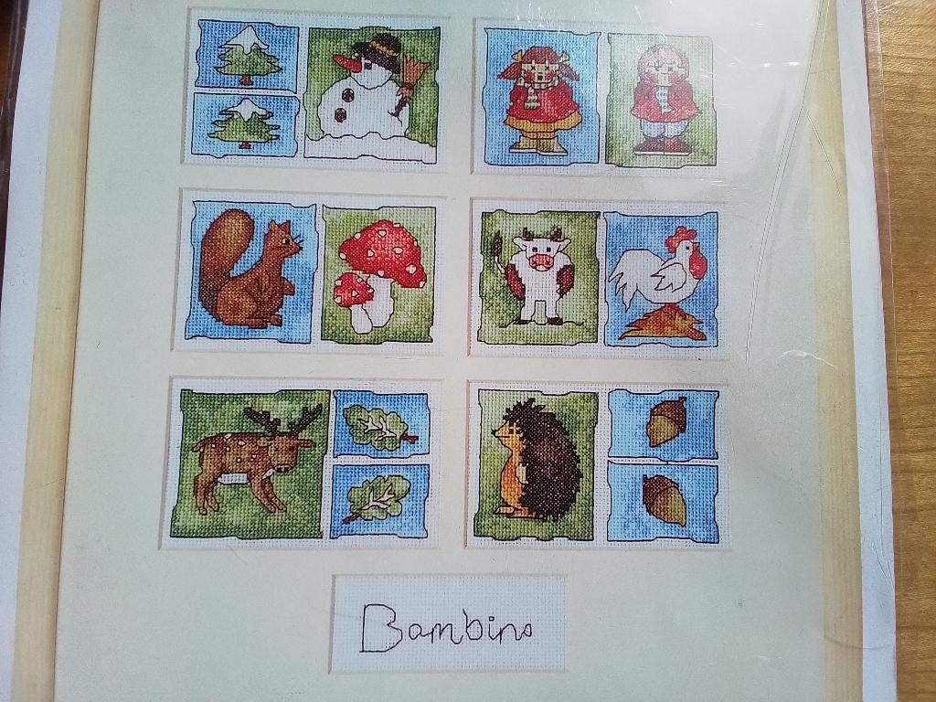 Thea Gouverneur borduurpakket "Bambino", Ophalen of Verzenden, Nieuw, Borduurpakket