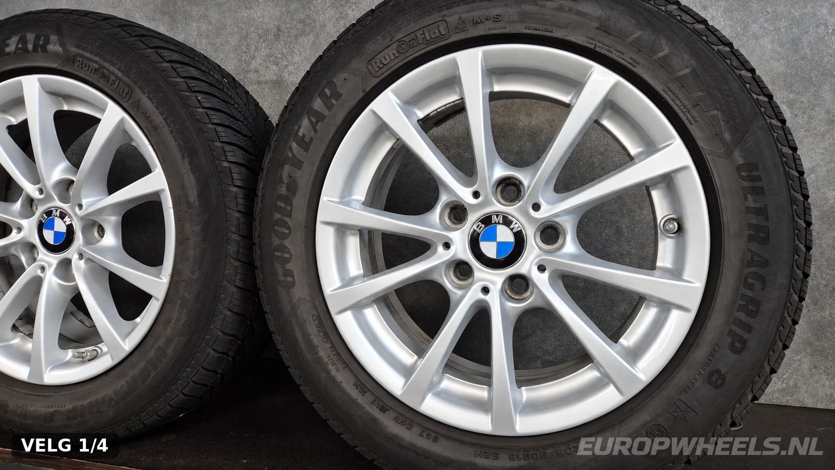 16 inch BMW F30 F31 F36 418d velgen winterbanden 390, Auto-onderdelen, Banden en Velgen, Gebruikt, -, Banden en Velgen, Zomerbanden