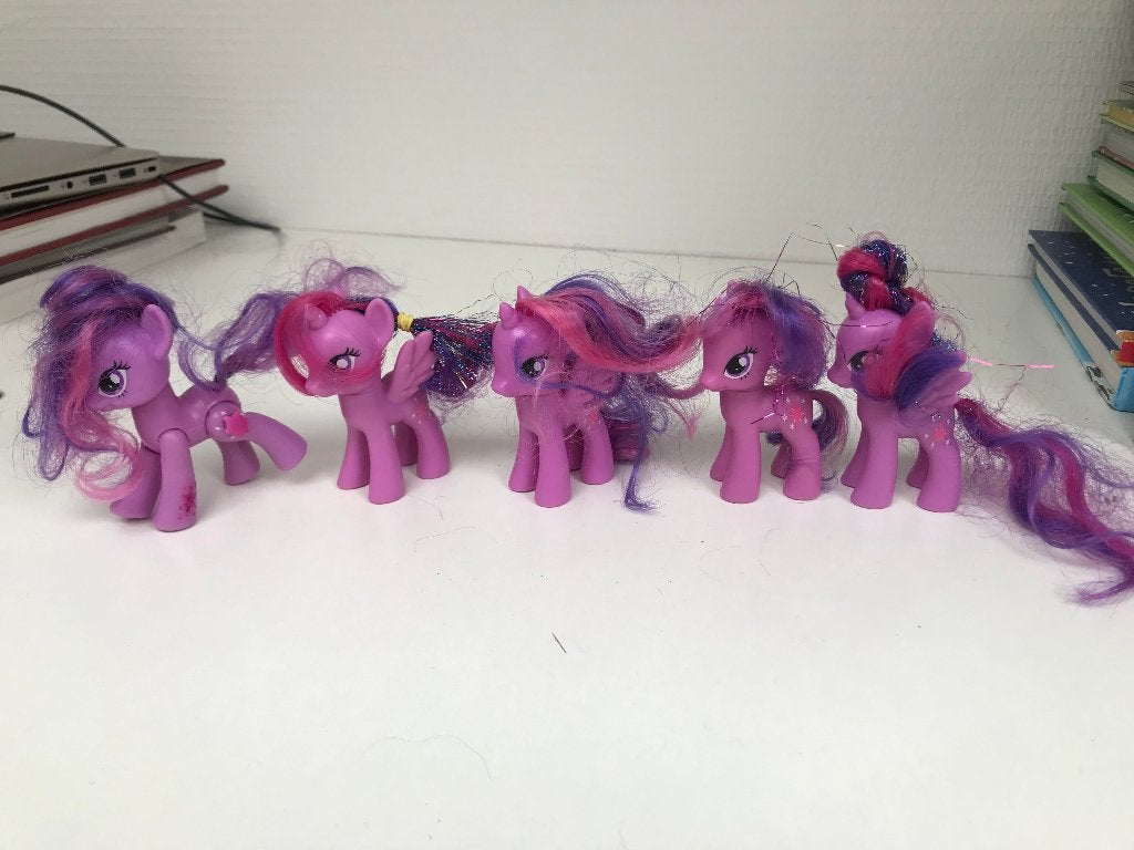 My little Pony 5 Twilight Sparkle paardjes figuurtjes, Ophalen of Verzenden, Nieuw