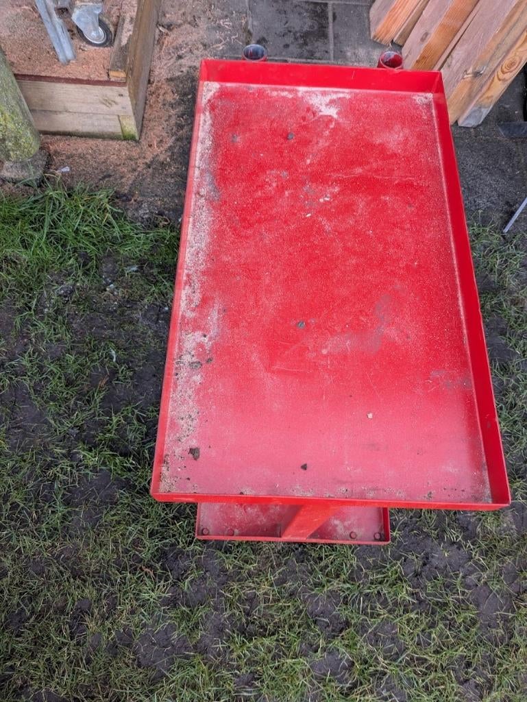 rood karretje etage karretje werk kar, Doe-het-zelf en Verbouw, Transportwagens, 100 liter of meer, Ophalen, Transportkar