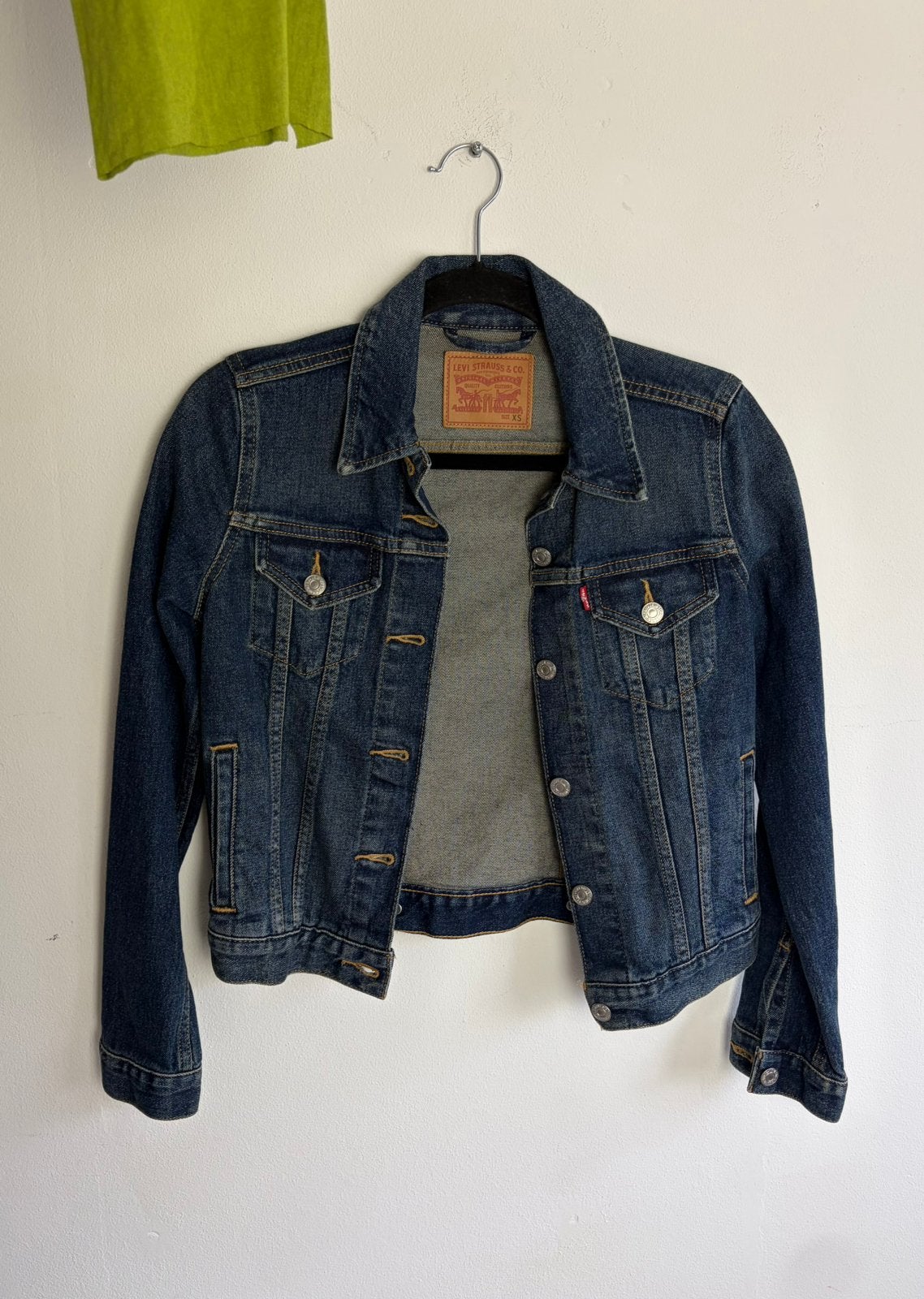 Levi’s spijkerjas, Kleding | Dames, Jassen | Zomer, Ophalen of Verzenden, Zo goed als nieuw, Maat 34 (XS) of kleiner, Blauw