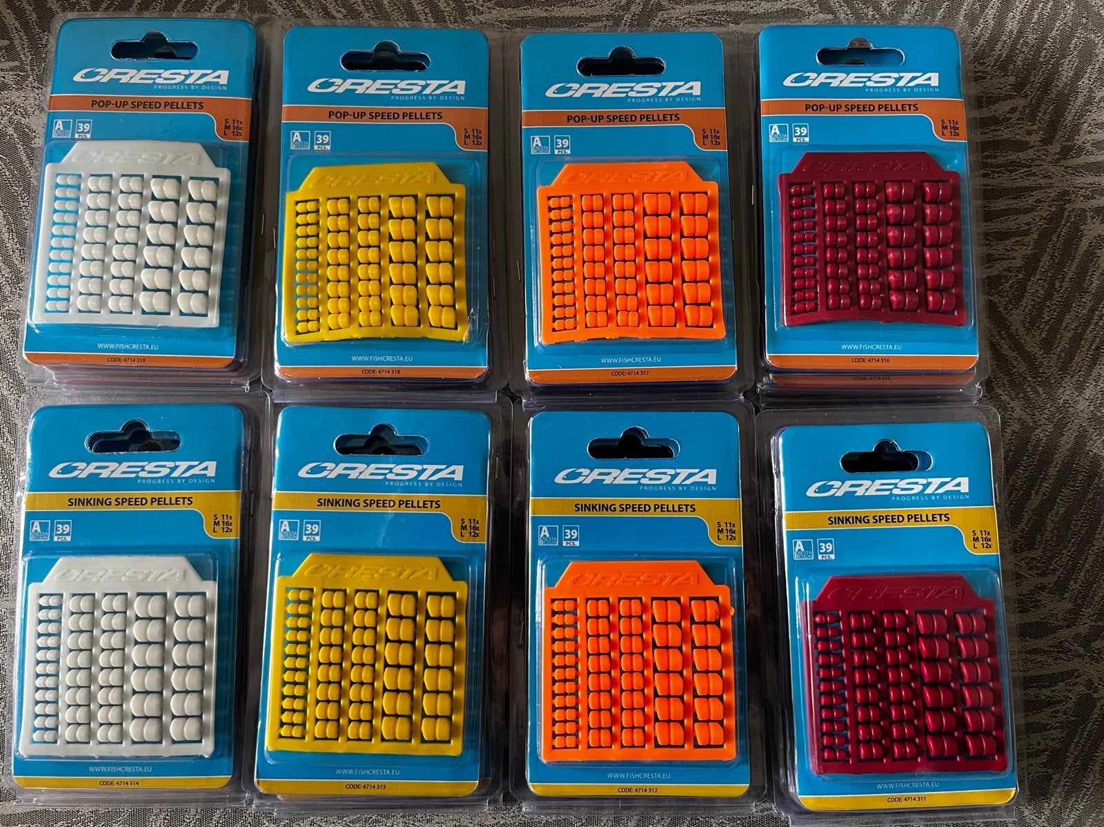 Cresta Speed Pellets: 8 NIEUWE verpakkingen (S, M, L), Ophalen of Verzenden, Nieuw, Overige typen