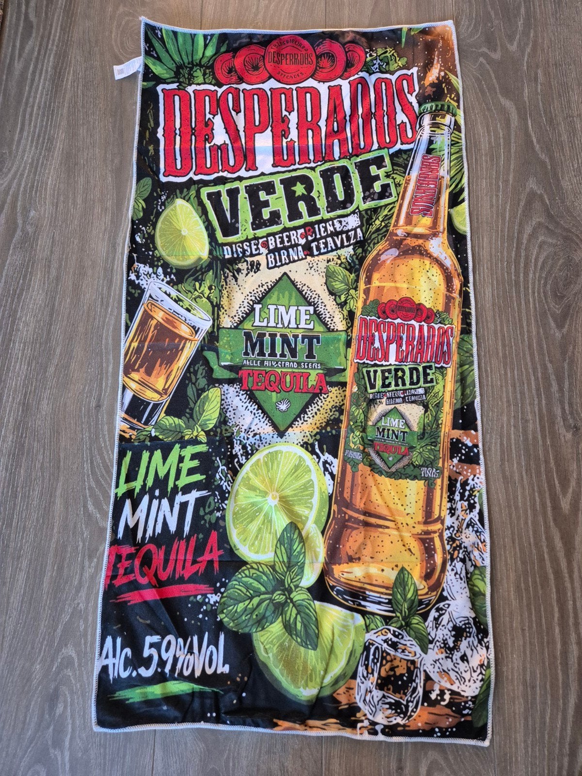 Desperados verde handdoek, Verzamelen, Biermerken, Ophalen of Verzenden, Nieuw, Overige typen, Overige merken