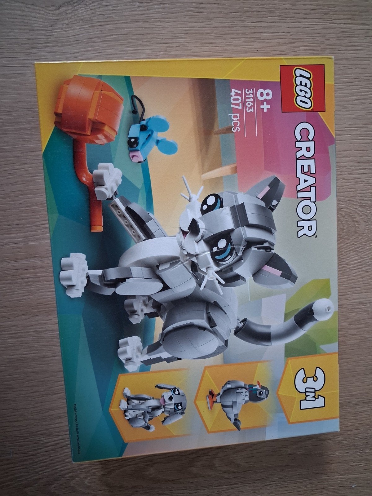 Lego Creator 31163 3-in-1 Speelse Kat - 407 stuks, Lego, Nieuw, Ophalen of Verzenden, Compleet