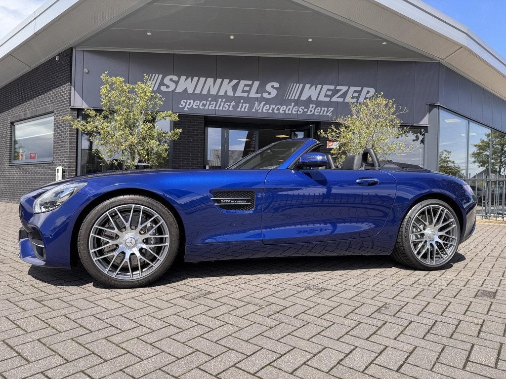 Mercedes-Benz AMG GT Roadster 4.0 V8 DCT Roadster, Auto's, Automaat, Gebruikt, Blauw, Bedrijf