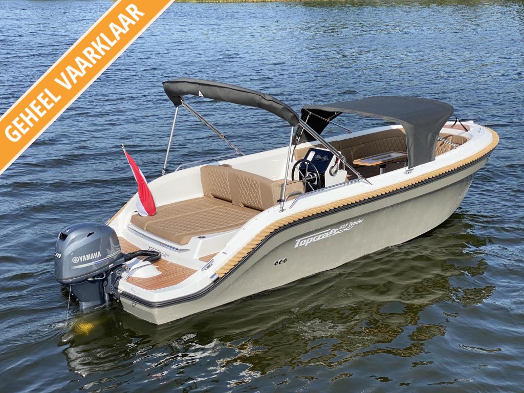 Vaarklaar! Topcraft 627 Tender met Yamaha 70 pk, Nieuw, 6 m, Buitenboordmotor, Polyester