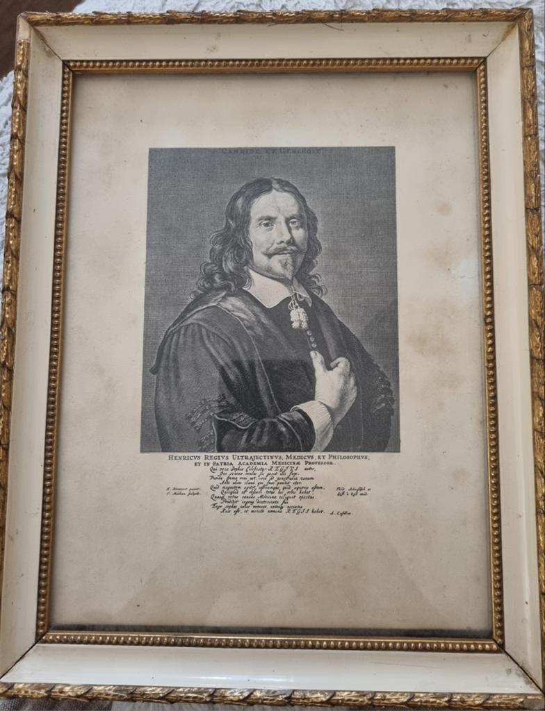 Portretgrafure 17e eeuw, Antiek en Kunst, Kunst | Etsen en Gravures, Ophalen of Verzenden