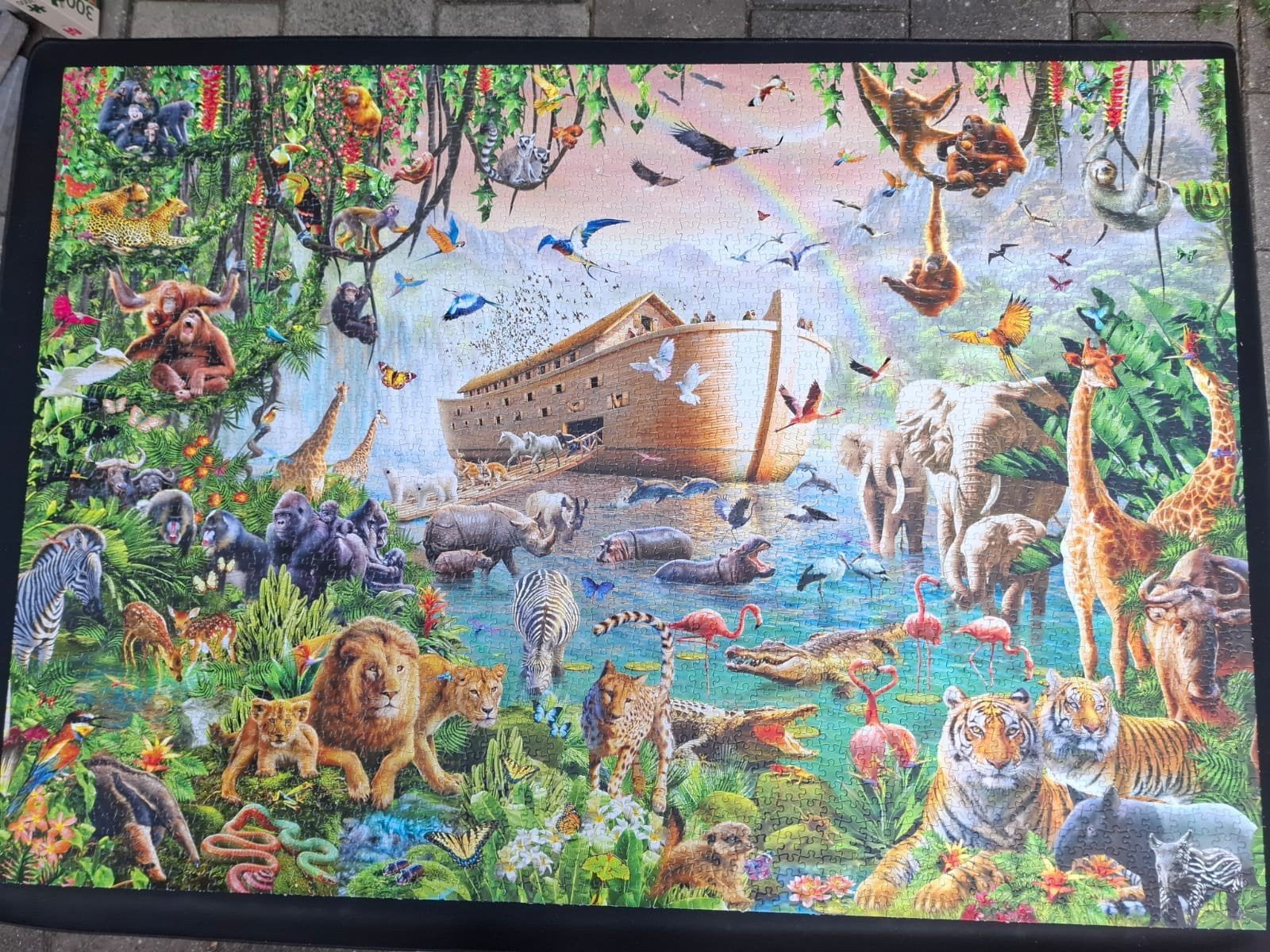 prachtige puzzel Noah's Ark van 3000 stukjes,ALS NIEUW!, Ophalen of Verzenden, Meer dan 1500 stukjes, Zo goed als nieuw, Legpuzzel