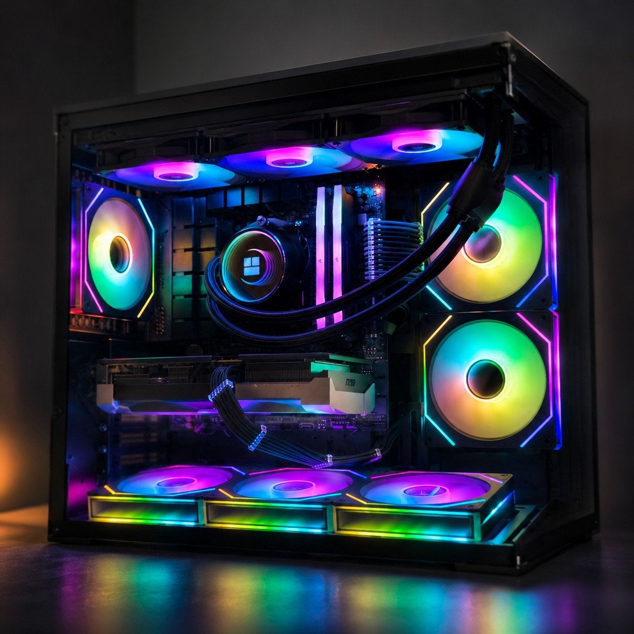 Gaming PC | Ryzen 7800X3D / RTX 5070 12GB / 32GB DDR5, Zelfbouw game PC, 32 GB, Refurbished, Ophalen of Verzenden