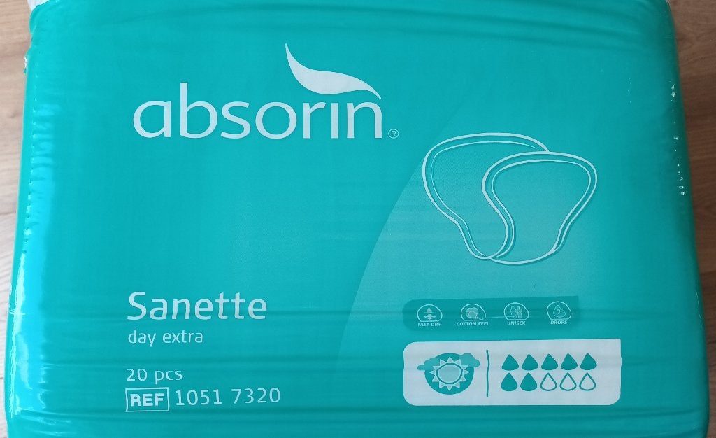4 pakken - Absorin Sanette - 20 stuks per pak, Diversen, Ophalen of Verzenden, Nieuw