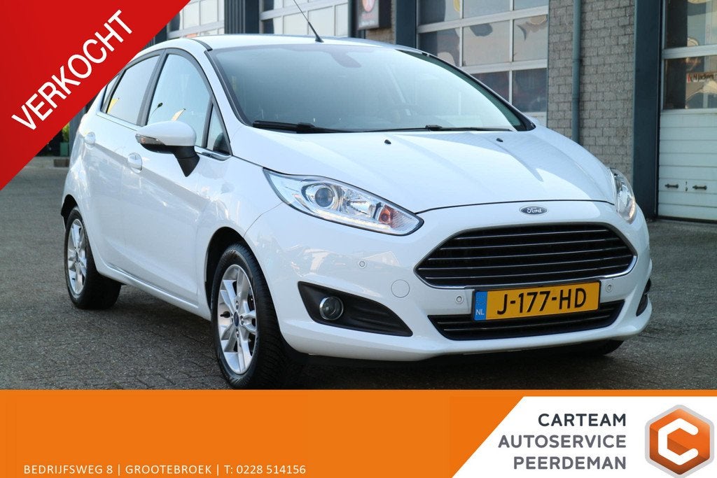 Ford Fiesta 1.0 EcoBoost Titanium *VERKOCHT*, Wit, Bedrijf, 560 kg, Hatchback