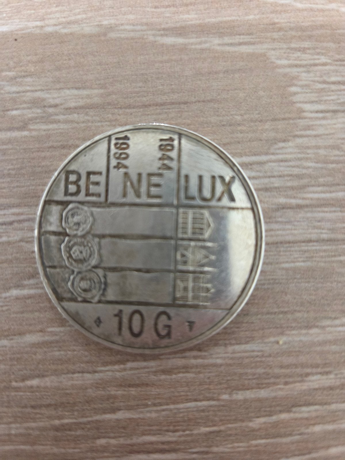 Zilveren Benelux 10 Gulden Munt Koningin Beatrix, Postzegels en Munten, Munten | Nederland, Koningin Beatrix, Zilver, Ophalen of Verzenden