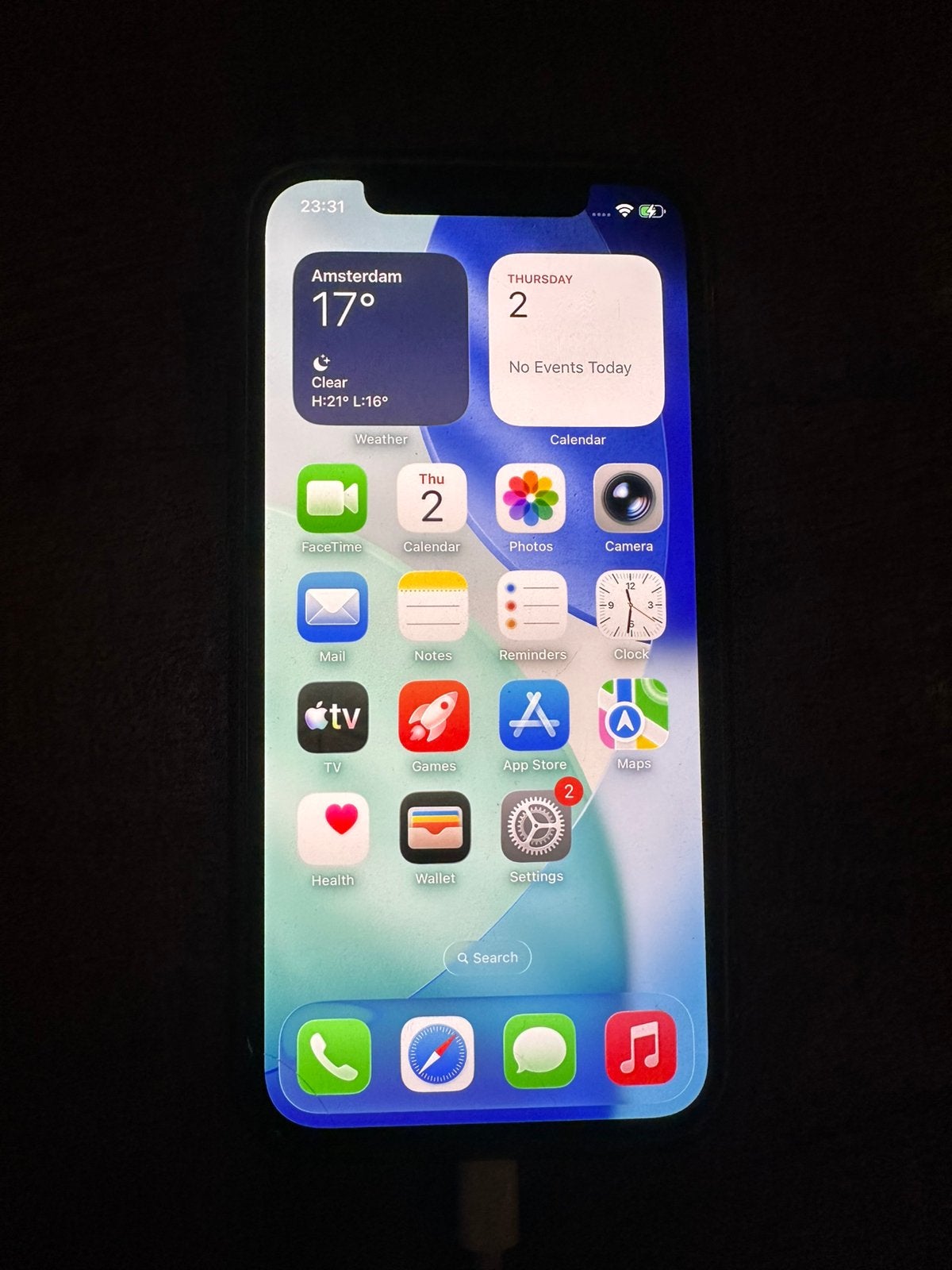 iPhone 12 Pro Blauw 128GB Face ID defect, Telecommunicatie, Mobiele telefoons | Apple iPhone, 77 %, Zonder simlock, Zonder abonnement