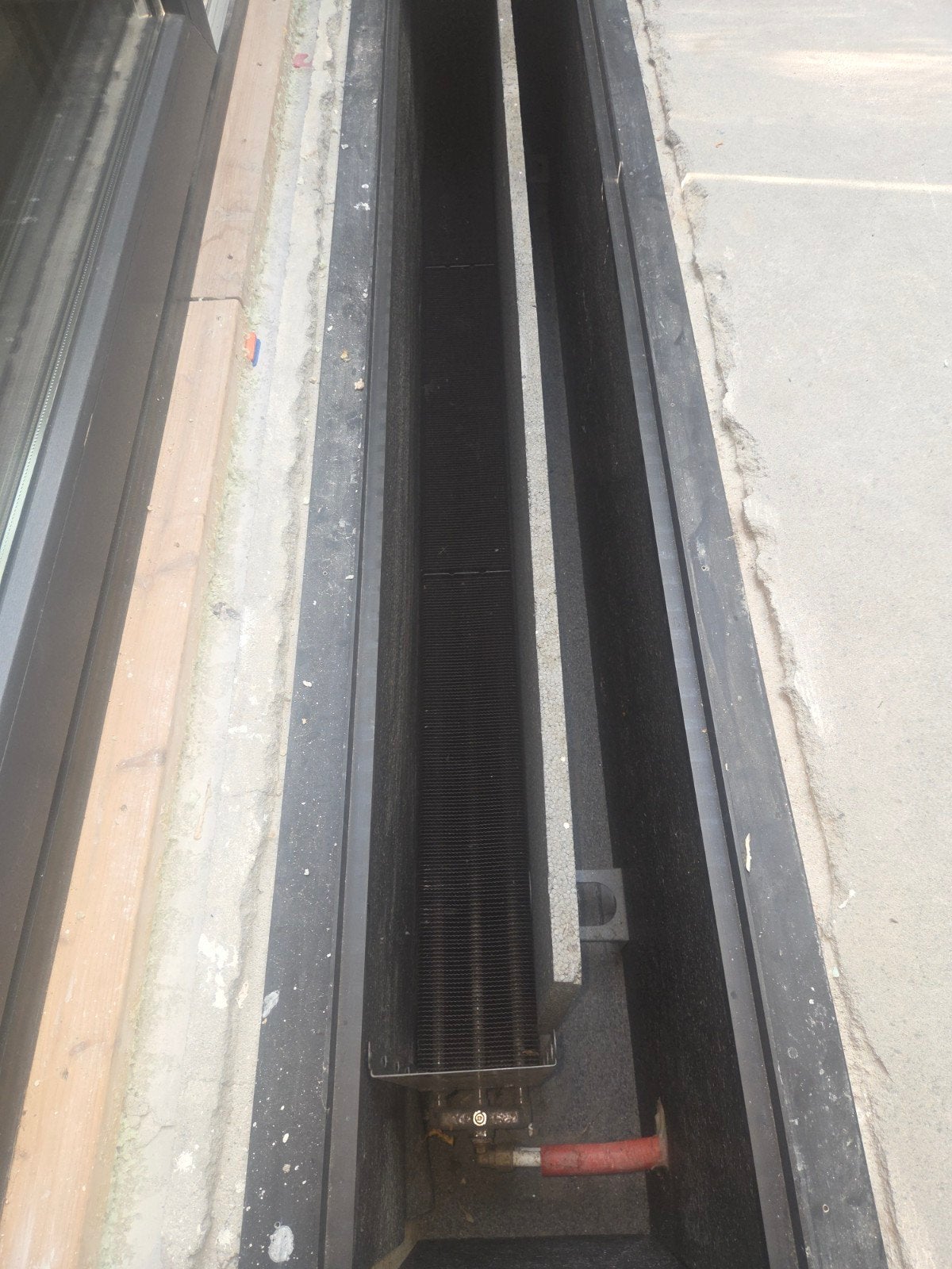 Convectorput radiator 2.68m lang, 45.5cm breed, 65cm diep, Ophalen, 30 tot 80 cm, Gebruikt, Radiator