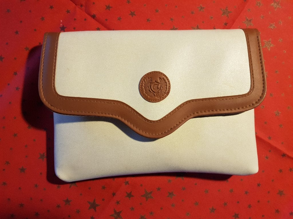 Handtasje met accessoires, Ophalen of Verzenden, Zo goed als nieuw, Beige, Avondtasje