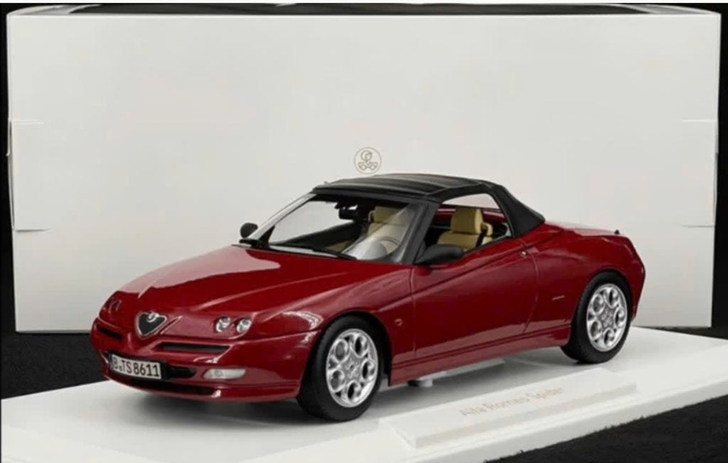Alfa Romeo Spider 1999 ROOD met. schaal 1/18 NOREV R. 187854, Verzenden, Nieuw, Auto, Norev