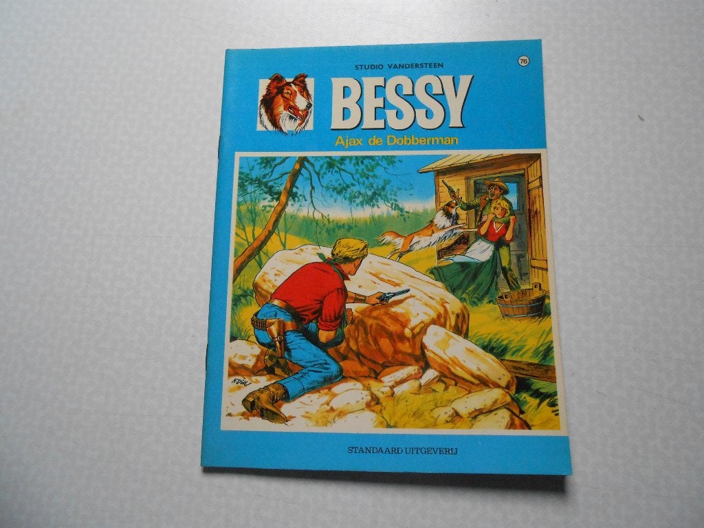 Bessy 76 Ajax de dobberman 1969 1 ste druk., Willy Vandersteen, Eén stripboek, Nieuw, Ophalen of Verzenden