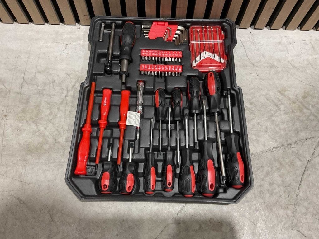 F tools Gereedschapskoffer 599 delig‼️, Ophalen, Gevuld, Nieuw