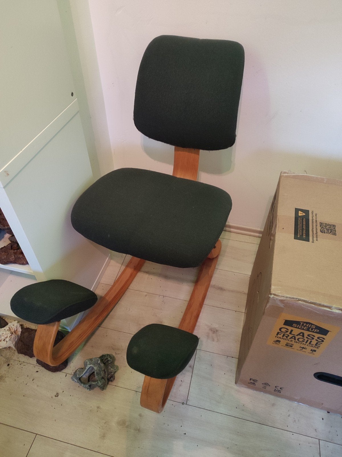 Stokke Varier Opposite Balance - Ergonomische stoel, Huis en Inrichting, Bureaustoelen, Ophalen, Zo goed als nieuw, Grijs, Bureaustoel