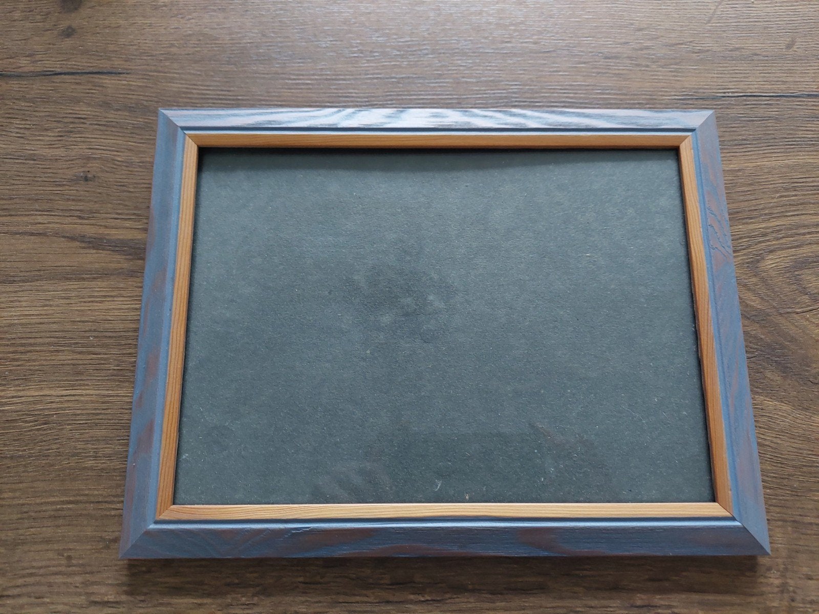 Fotolijst 32x24,5 cm (buitenmaat), Gebruikt, Blauw, Ophalen of Verzenden, Fotolijst