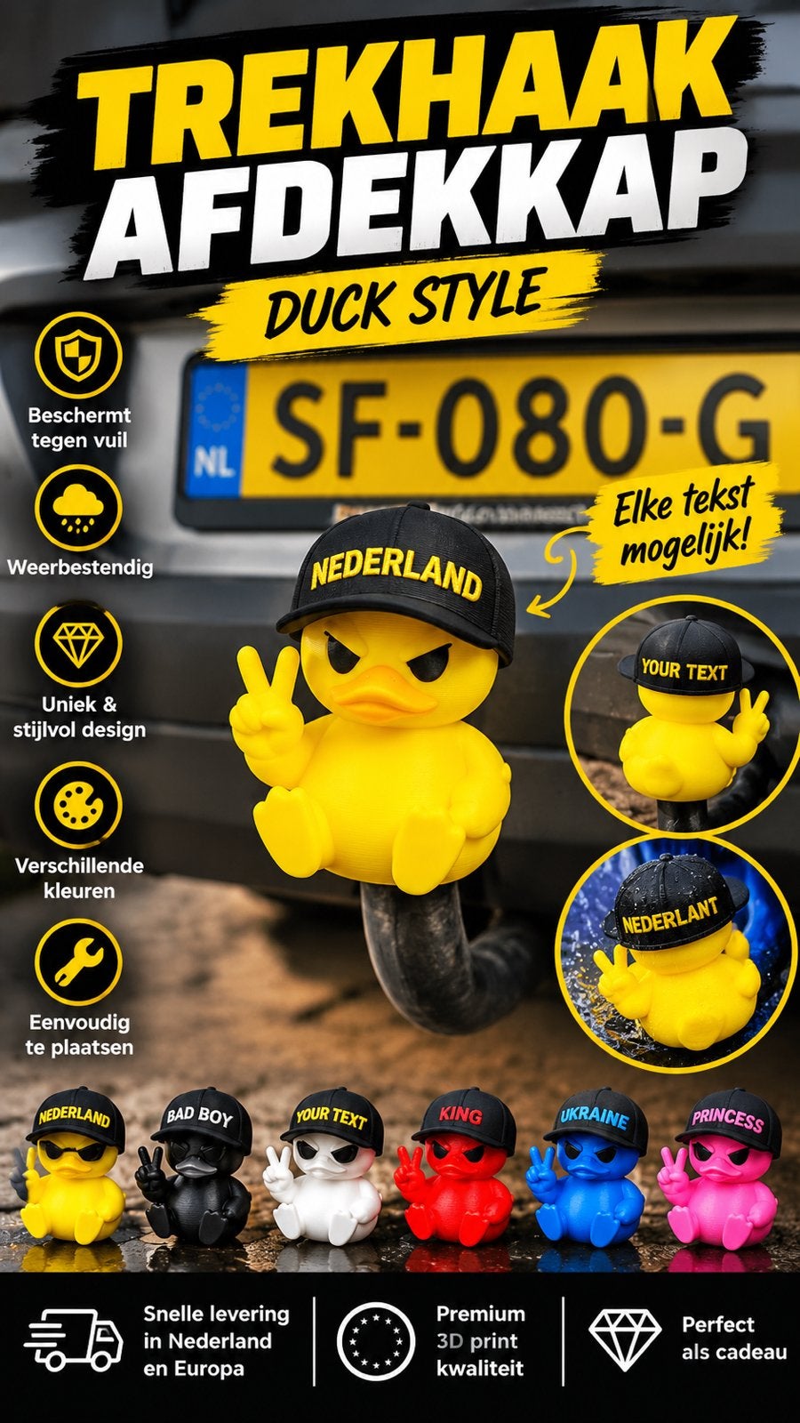 DUCK STYLE – TREKHAAK AFDEKKAP, Ophalen of Verzenden, Nieuw