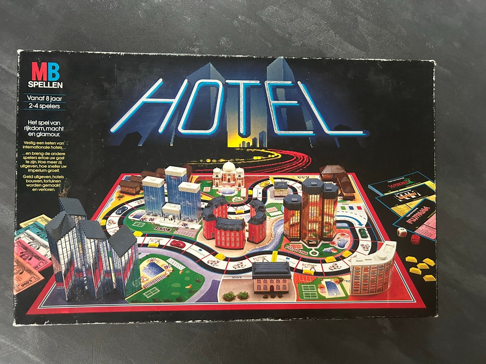 Vintage Bordspel “ Hotel “ ( Jaren ‘80 ) van MB, Hobby en Vrije tijd, Gezelschapsspellen | Bordspellen, Ophalen of Verzenden, Zo goed als nieuw