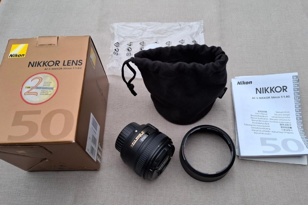 Nikon lens AF-S Nikkor 50 mm f/1.8 G, Audio, Tv en Foto, Fotografie | Lenzen en Objectieven, Ophalen of Verzenden, Zo goed als nieuw