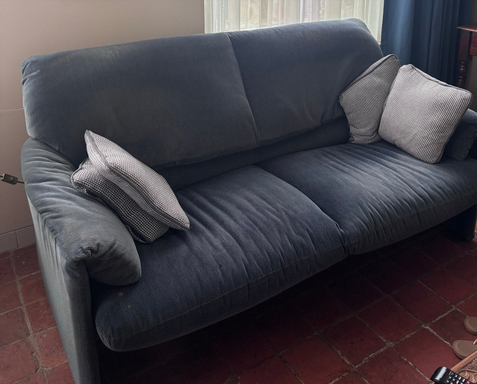 Leolux Bora Bora bank, Ophalen, Gebruikt, Driepersoons, 75 tot 100 cm