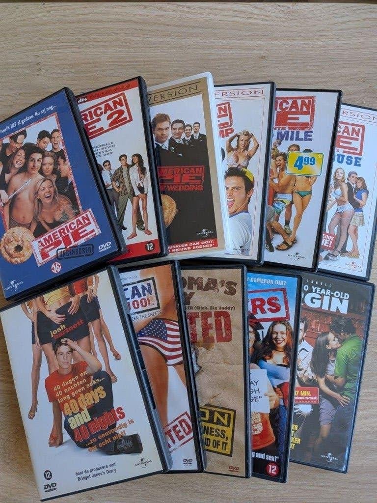 10 × DVD's | American Pie 6 delen en Comedy films als extra, Ophalen, Engels, Romantische komedie, Zo goed als nieuw