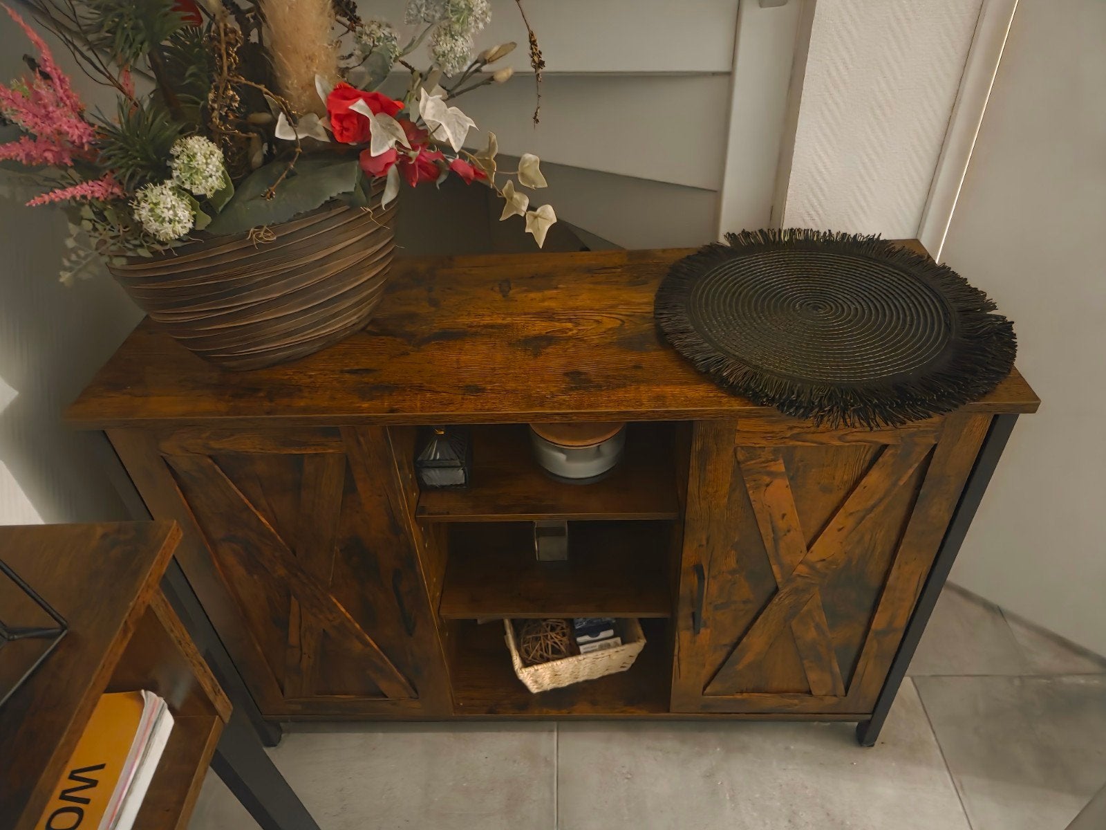 VASAGLE Dressoir Keukenkast met Open Schappen, Met deur(en), Nieuw, 50 tot 100 cm, Industrieel, Vintage