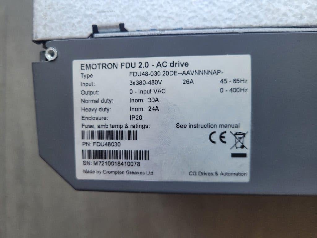 Emotron FDU2.0 frequentieregelaar 3~400V 15kW, Emotron, Info@emotron.nl, Emotron Nederland, Ophalen of Verzenden