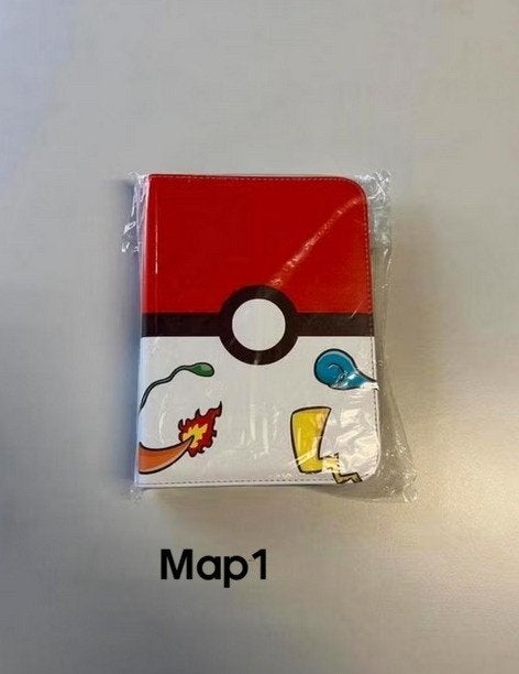 Foto 4 van pokemon map plus blik met 221 kaarten