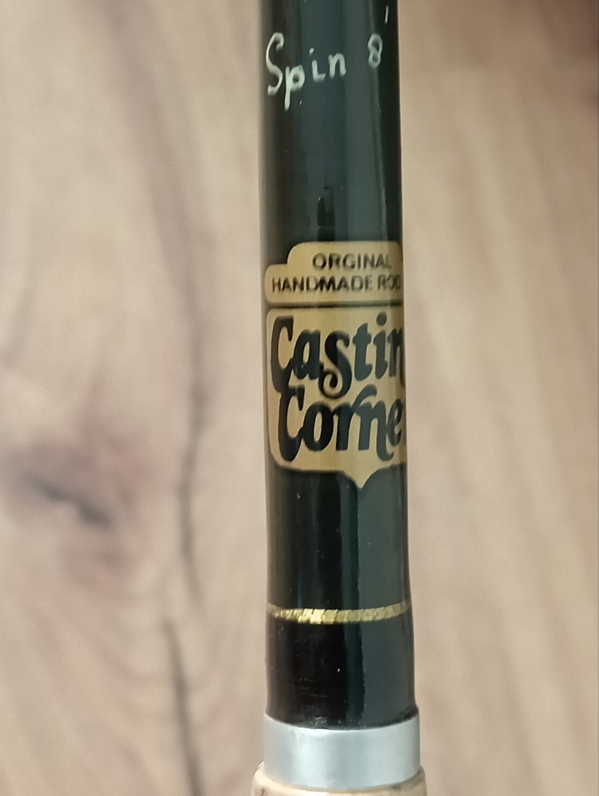 Casting Corner handbuild, handgebouwde spinhengel 8 inch, Ophalen, Zo goed als nieuw, Werphengel