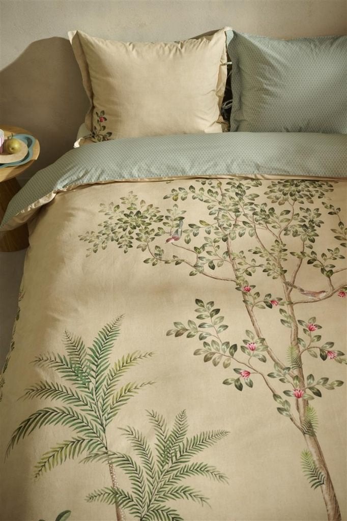 pip Studio dekbedovertrek FATA MORGANA beige  240x220 -50%, Overige maten, Beige, Dekbedovertrek, Nieuw