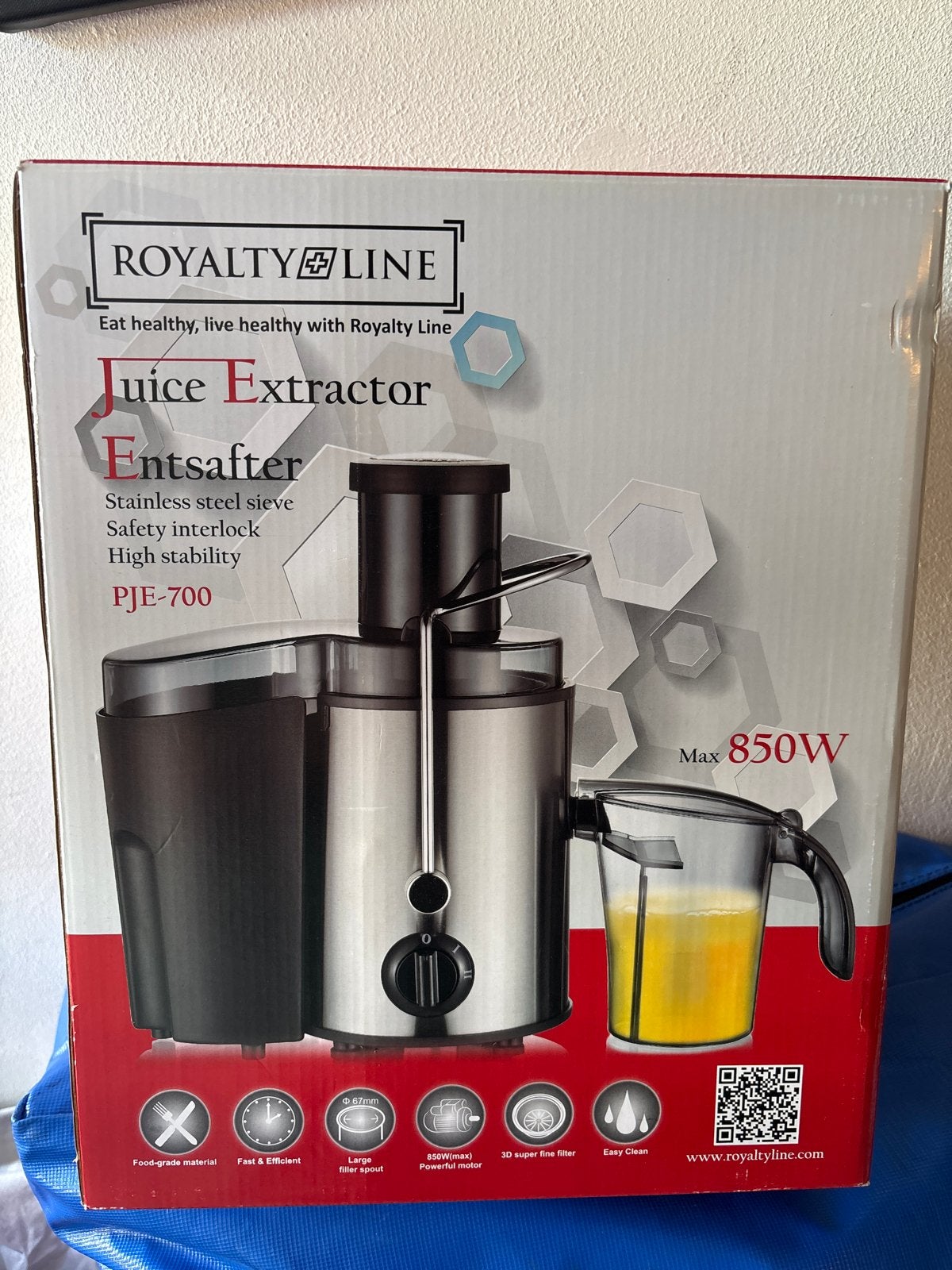 Royalty Line Sapcentrifuge PJE-700 - Zo goed als nieuw, Ophalen, Zo goed als nieuw