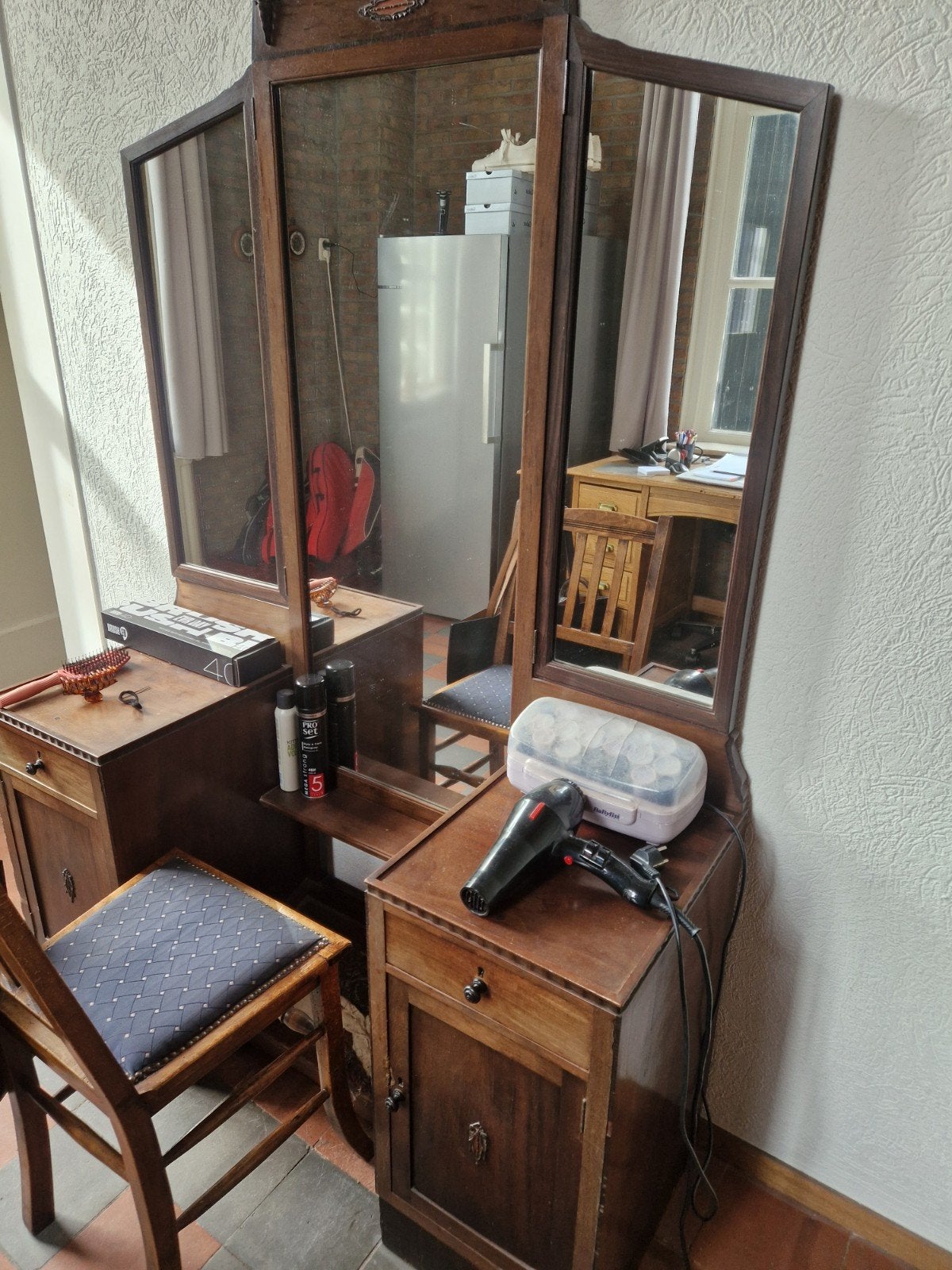 Antieke kaptafel, Ophalen of Verzenden, Gebruikt, 50 tot 100 cm, Minder dan 100 cm