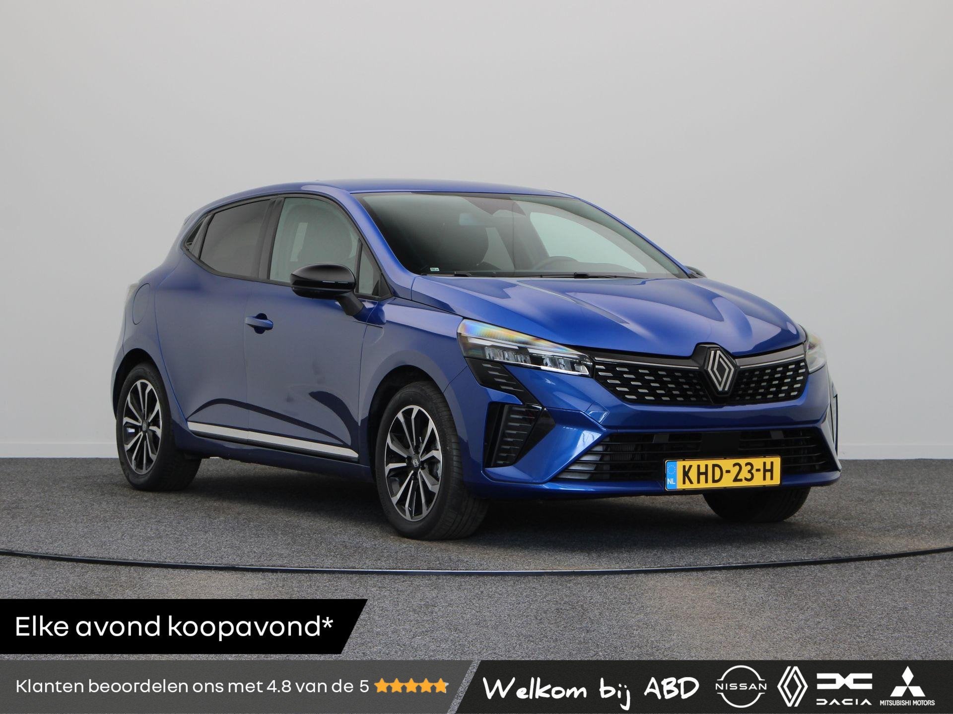 Renault Clio 1.6 E-Tech Full Hybrid 145 techno | Achteruitri, Auto's, Dealer onderhouden, Gebruikt, Euro 6, Blauw
